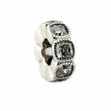 Crystal Spacer Beads for Silver 925 Charms Bracelets