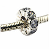 Crystal Spacer Beads for Silver 925 Charms Bracelets