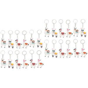 Alpaca Keychain for Women Backpacks Charms Car Keys Decorative Hanging