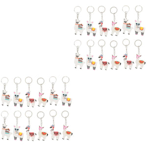 Alpaca Keychain for Women Backpacks Charms Car Keys Decorative Hanging