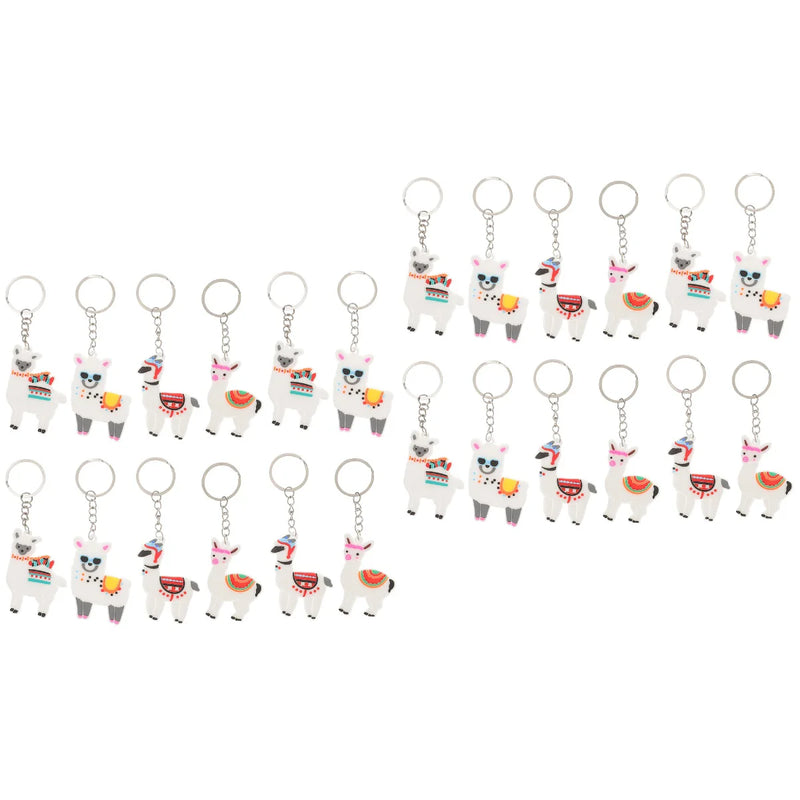 Alpaca Keychain for Women Backpacks Charms Car Keys Decorative Hanging