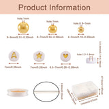 Alphabet Acrylic Beads Round Glass Pearl Bead with Elastic Thread