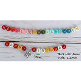 Cartoon Mixed Letter Acrylic Beads for Jewelry Making