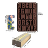 Alphabet Epoxy Resin Mold with LED Light Display Base & Letters Pendant