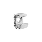 925 Sterling Silver J Charms Bead for Bracelet Jewelry Making