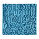 Alphabet Keychain Epoxy Resin Mold Letter Number Earring Necklace Pendant