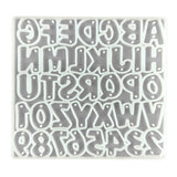 Alphabet Keychain Epoxy Resin Mold Letter Number Pendant Silicone Mould