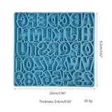Alphabet Keychain Epoxy Resin Mold Letter Number Earring Necklace Pendant