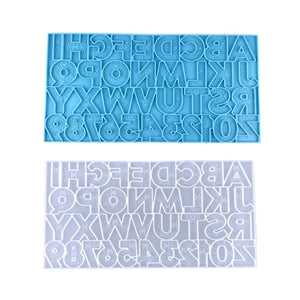 Alphabet Resin Silicone Molds for Epoxy, Letter Molds for Keychain