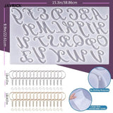 Alphabet Keychain Resin Molds Kit for Epoxy DIY Jewelry Pendant