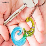 Alphabet Keychain Resin Molds Kit for Epoxy DIY Jewelry Pendant