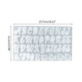 Alphabet Keychain Resin Molds with Hole for Jewelry Making