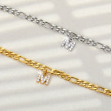 Alphabet Leg Bracelets Anklets Stainless Steel Initial Letter Anklet