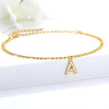 Alphabet Leg Bracelets Anklets Stainless Steel Initial Letter Anklet