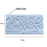 Alphabet Letter Number Decoration Craft Silicone Mold Earring Pendant Keychain