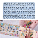 Alphabet Letter Number Decoration Craft Silicone Mold Earring Pendant Keychain