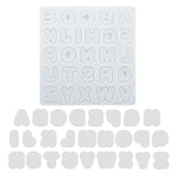 Alphabet Quicksand Pendant Silicone Mold for DIY Keychain Jewelry