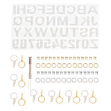 Alphabet Letter Number Resin Molds Silicone Keychain Pendant Casting DIY Craft
