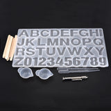 Alphabet Letter Silicone Mold Jewelry Resin Molds Necklace Making Tools