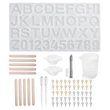 Alphabet Letter Silicone Mold Jewelry Resin Molds Necklace Making Tools