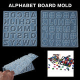 Alphabet Letter Silicone Mould Puzzle Board Resin Mold