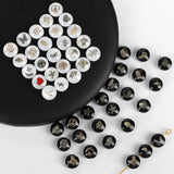 Alphabet Letters Beads Shell 12 Constell Zodiac Charms DIY Pendant