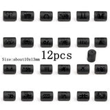 Alphabet Letters Beads Shell 12 Constell Zodiac Charms DIY Pendant