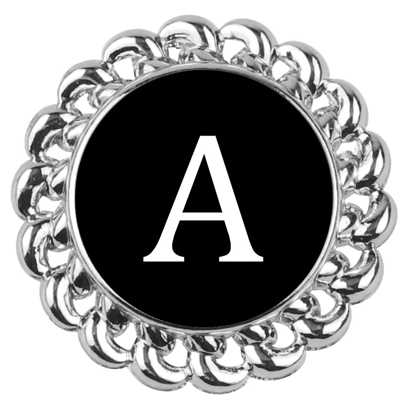 22mm Alphabet Snap Button for Bracelet