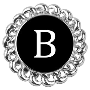 22mm Alphabet Snap Button for Bracelet