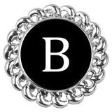 22mm Alphabet Snap Button for Bracelet