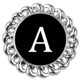 22mm Alphabet Snap Button for Bracelet