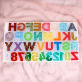 Alphabet Number Resin Silicone Molds for Baby Learning Tool