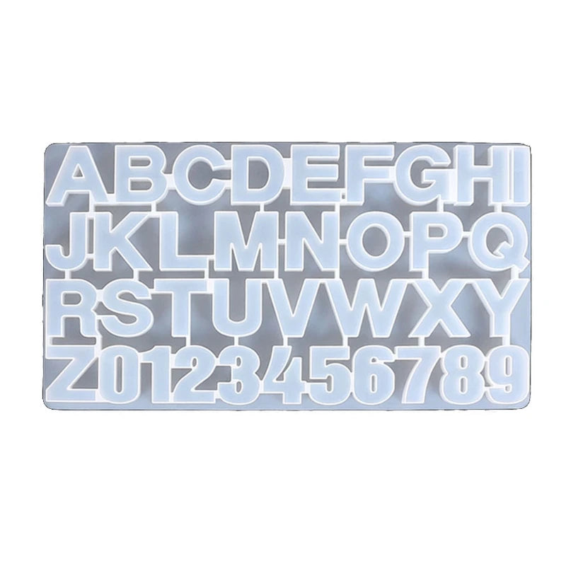 Alphabet Number Resin Silicone Molds for Baby Learning Tool