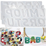 Alphabet Number Silicone Pendant DIY Mold Crystal Dropper Decoration