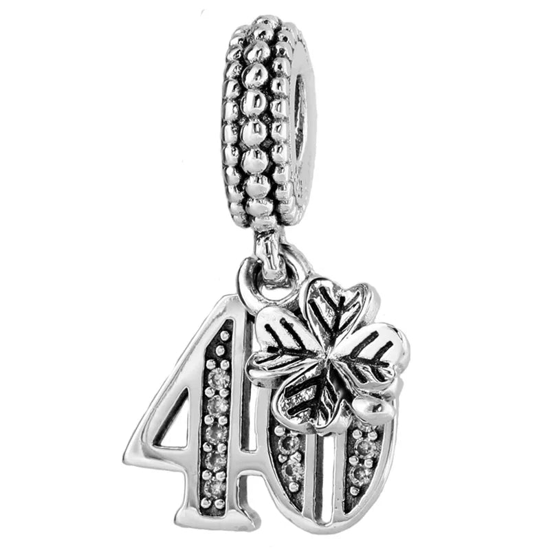 Love Pendant Beads 925 Sterling Silver Charms Fit Bracelet DIY Jewelry