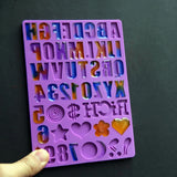 Alphabet Numbers Silicone Mold for DIY Crafts
