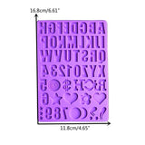 Alphabet Numbers Silicone Mold for DIY Crafts