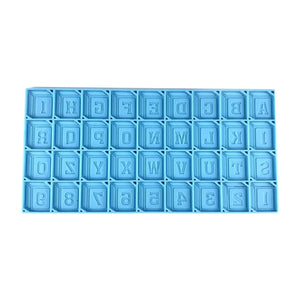Alphabet Puzzle Jigsaw Silicone Mold Letter Number Earring Pendant Resin Mould