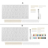 Alphabet Resin Keychain Mold Kit D0LC