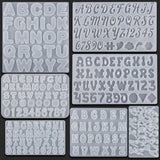 Alphabet Resin Mold Silicone Earring Pendant Necklace Charms