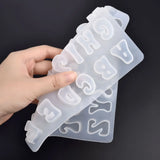 Alphabet Resin Mold Silicone Earring Pendant Necklace Charms