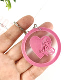 Alphabet Resin Mold Silicone Keychain Pendant Mold for Epoxy Jewelry