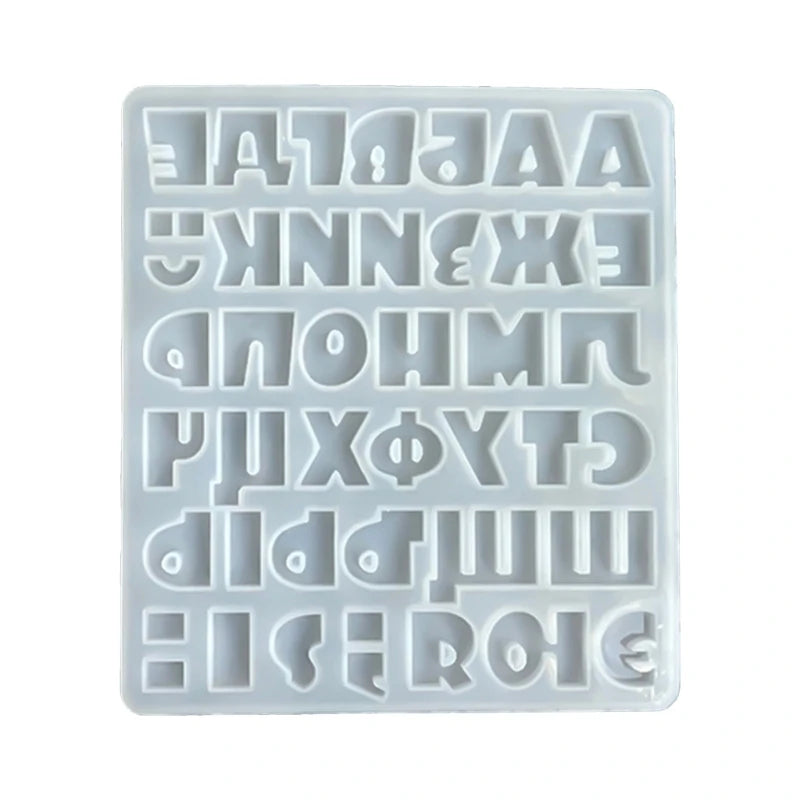 Alphabet Resin Mold Silicone for DIY Craft Jewelry Pendant