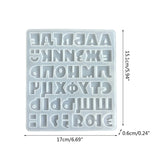 Alphabet Resin Mold Silicone for DIY Craft Jewelry Pendant