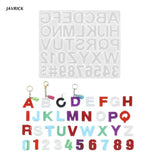 Alphabet Resin Molds Silicone DIY Craft Keychain Pendant