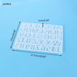 Alphabet Resin Molds Silicone DIY Craft Keychain Pendant