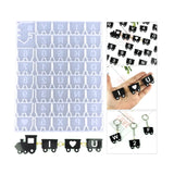 Alphabet Resin Silicone Mold Small Train Alphanumeric Mold DIY Earrings