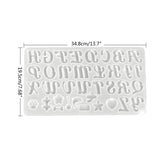 Alphabet Silicone Mold for Jewelry Keychain Pendant Epoxy Resin
