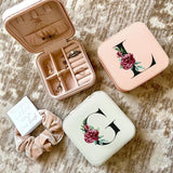 Alphabet Print Bridesmaids Proposal Jewelry Box