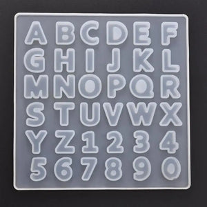 Alphanumeric Silicone Mold for Resin Crafts